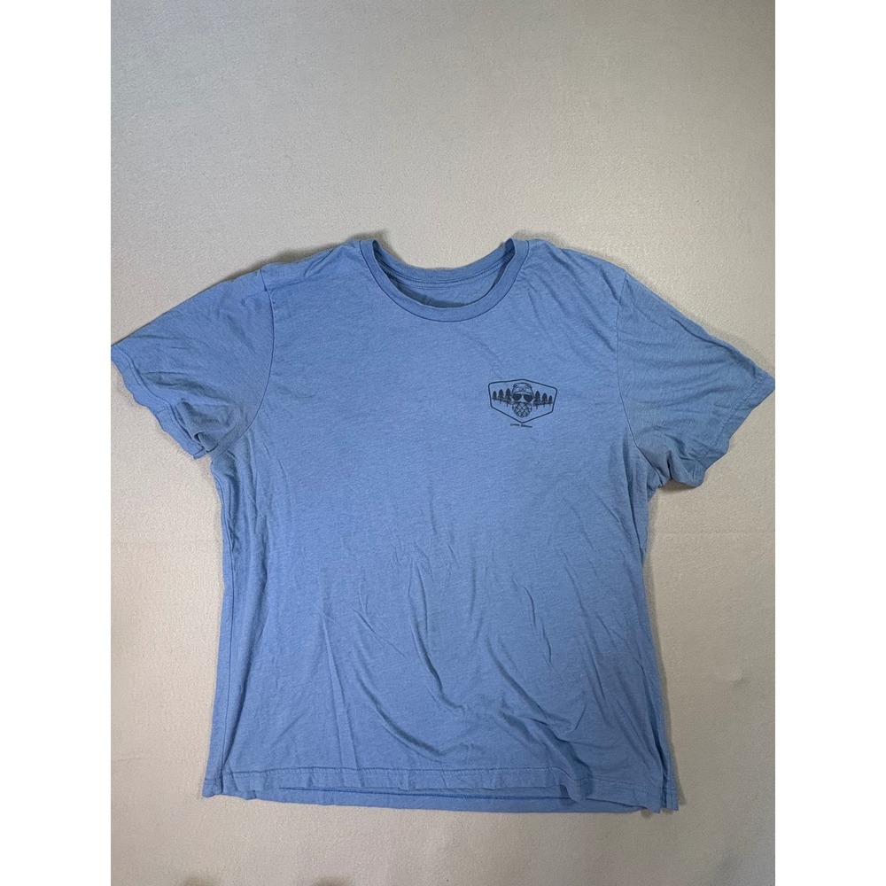 Ales to Trails‎ -Outdoor Beardsman Graphic T-Shirt Blue Short Sleeve Mens XL